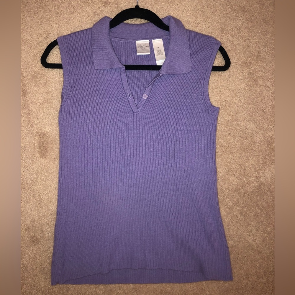 Emma James Collared Tank Top